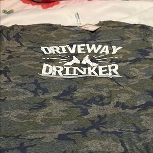 Camo Driveway Drinker T-Shirt